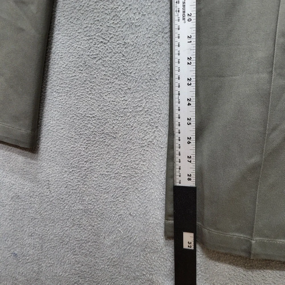 Dockers Men Pants 36X32 Olive Chino Twill Pleated Button 32